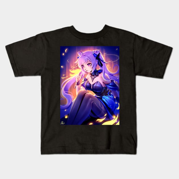 Keqing - Genshin Impact Kids T-Shirt by alinalal